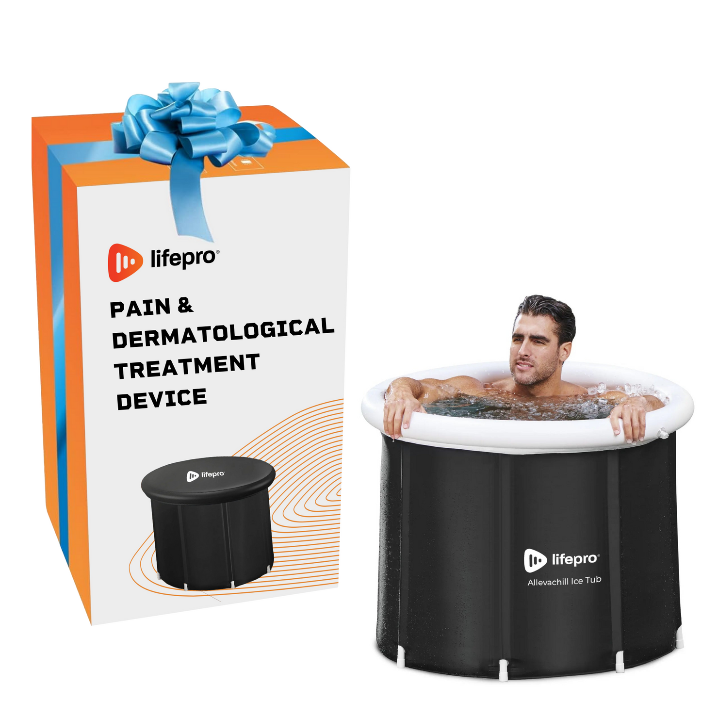 Lightweight Ice Bath Tub for Home Therapy Sessions and Effective Dermatological Pain Relief