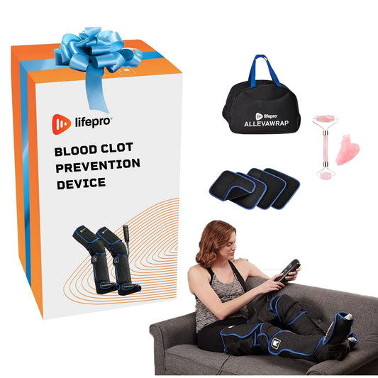 Leg Compression Massage Boots with Heat to Prevent Blood Clots and Enhance Recovery