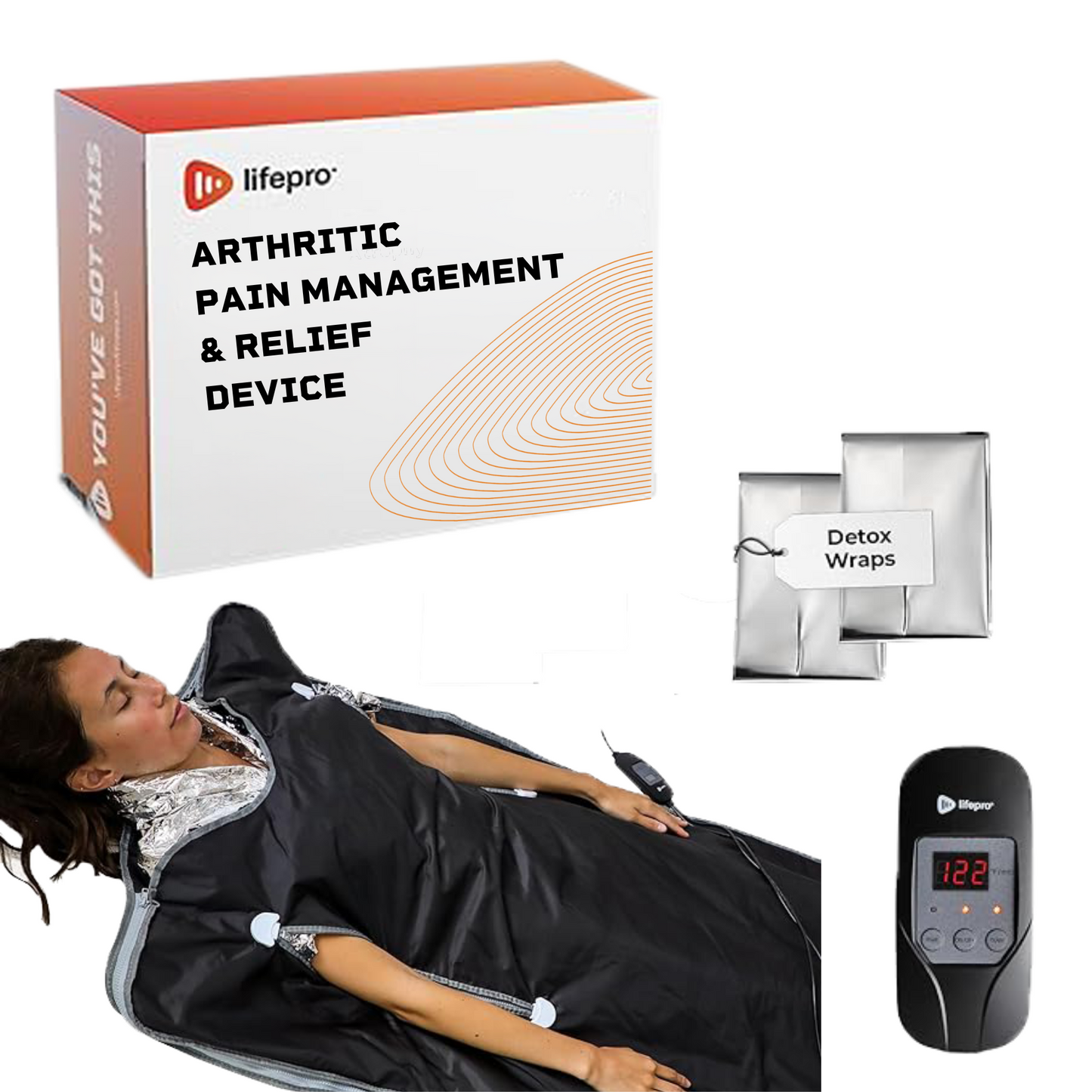 Far Infra-red Sauna Blanket for Detoxification and Chronic Arthritic Pain Relief