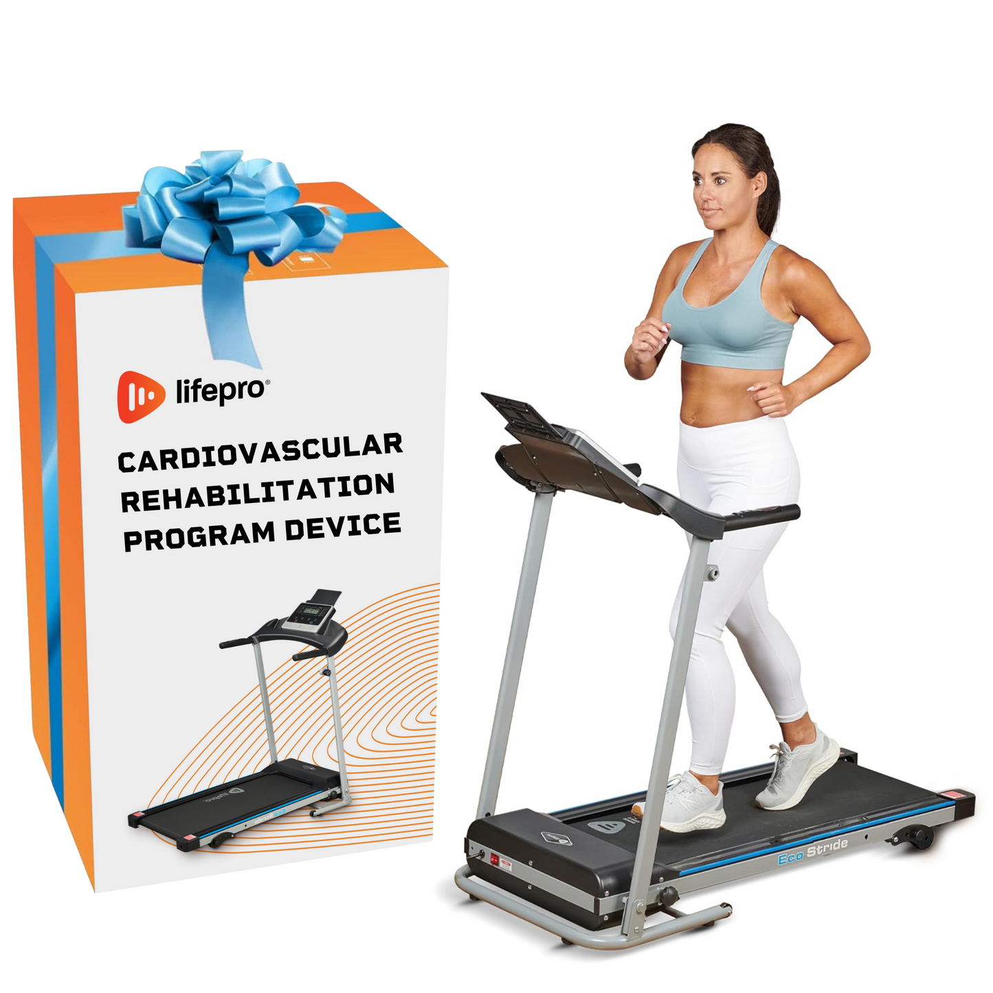 Compact Folding Treadmill with Cardiovascular Rehabilitation Program & Preset Programs  "