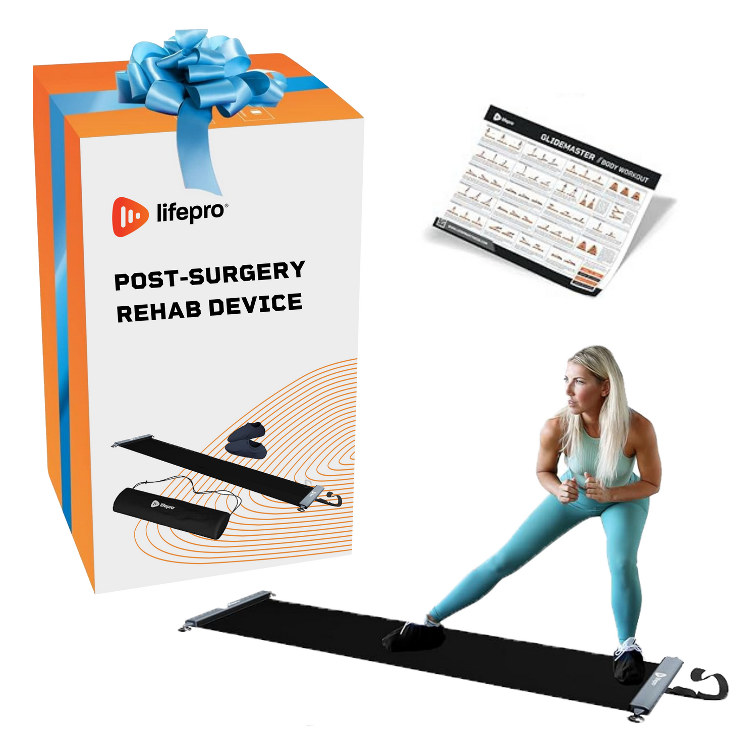 Exercise Slide Board for Post-Surgery Knee Rehab and Strength Building