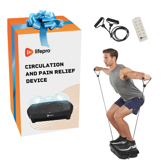 Vibration Plate for Improved Circulation and Pain Relief with Acupressure Nodes