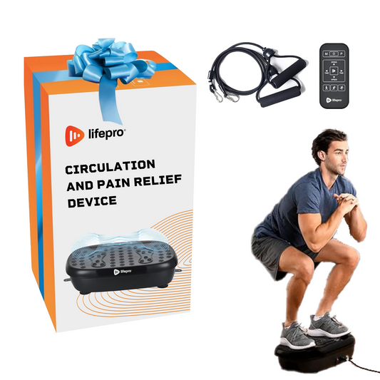 Vibration Plate for Improved Circulation and Pain Relief with Acupressure Nodes