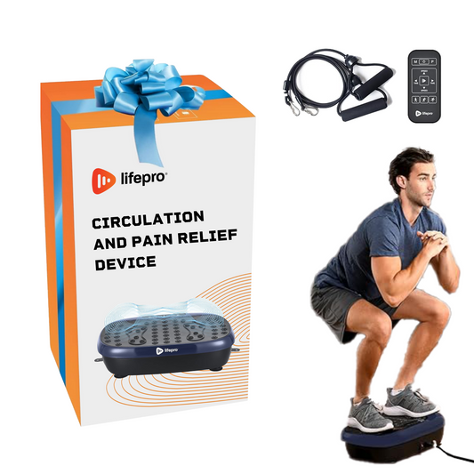 Vibration Plate for Improved Circulation and Pain Relief with Acupressure Nodes