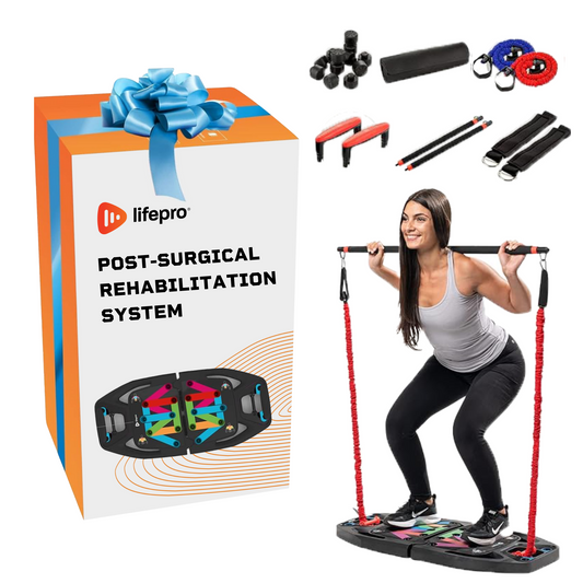 Portable Home Gym with Push Up Training Board for Post-Surgical Rehabilitation Therapy