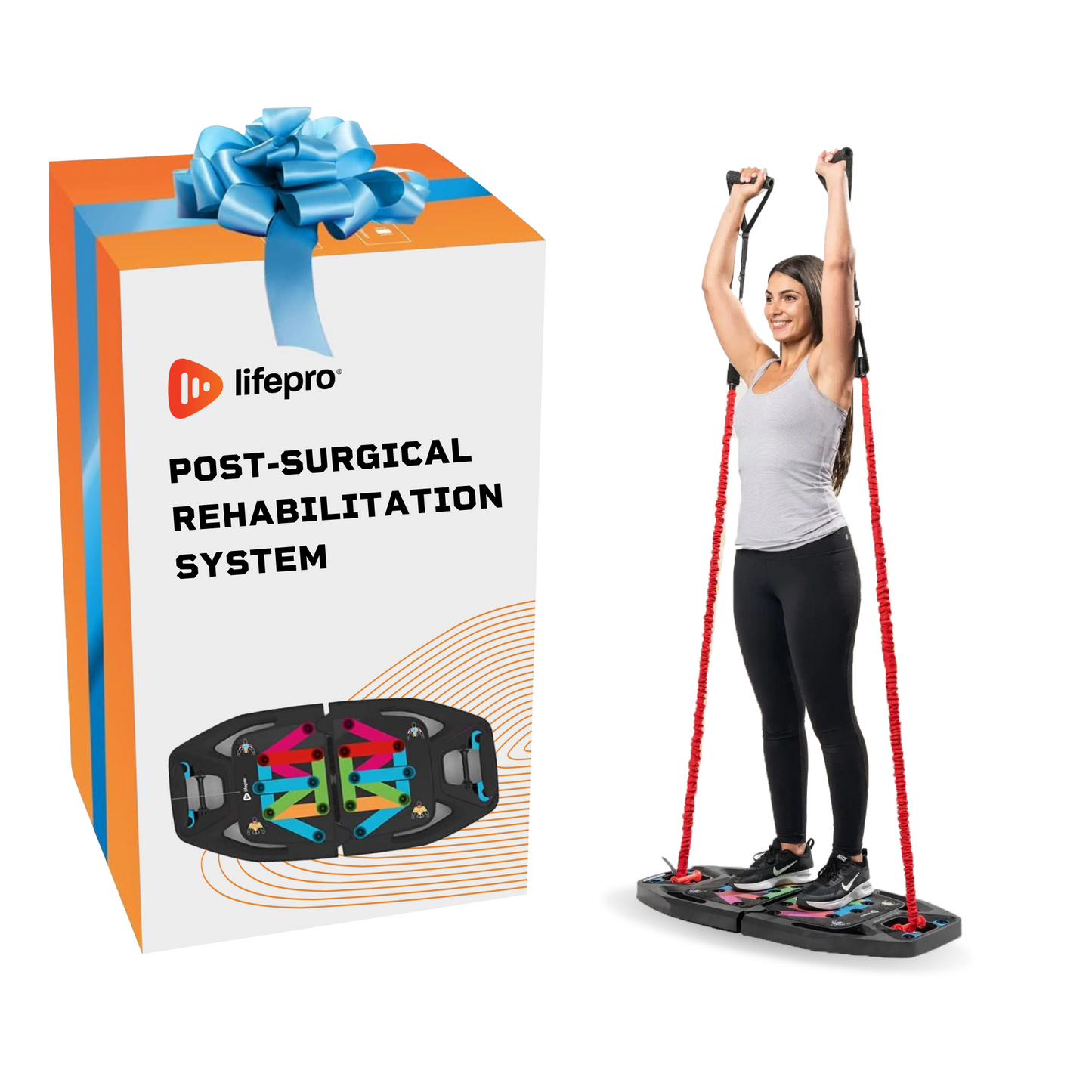 Portable Home Gym with Push Up Training Board for Post-Surgical Rehabilitation Therapy