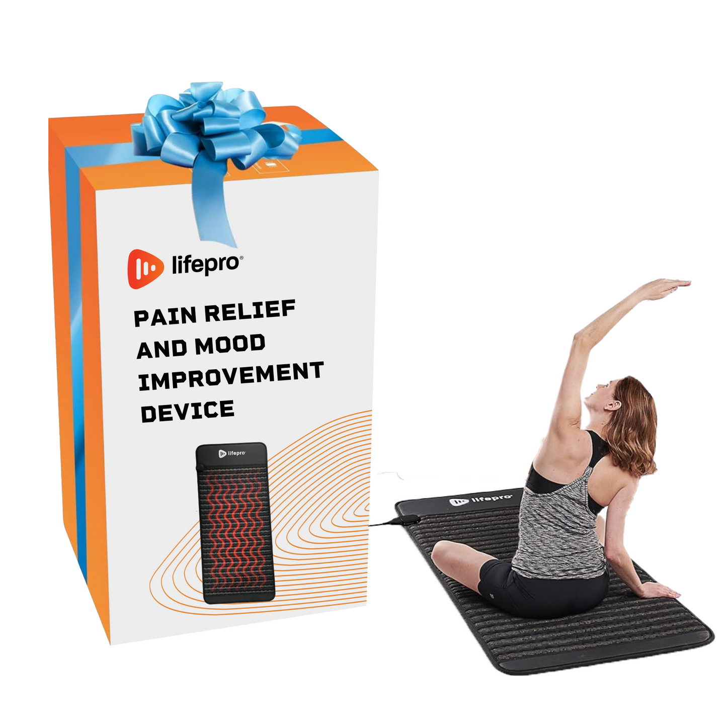 Foldable Far Infrared Mat for Pain Relief and Mood Enhancement