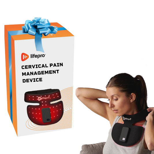 Compact Neck Red Light Therapy Device for Effective Cervical Pain Relief and Management at Home