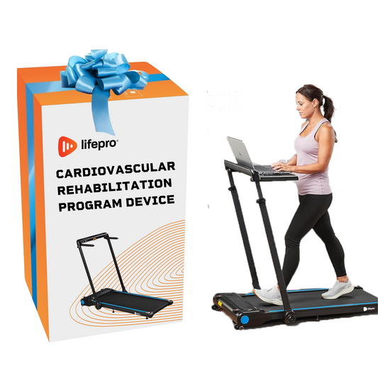 Compact Portable Home Treadmill for Cardiovascular Rehabilitation and Walking Therapy