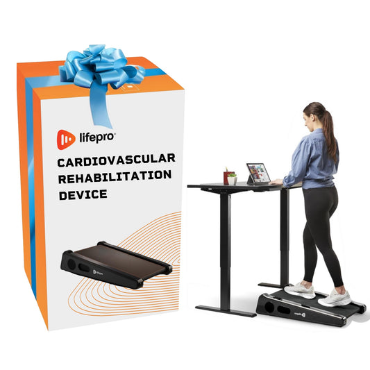 Portable Under Desk Treadmill for Cardiovascular Rehabilitation and Health Improvement