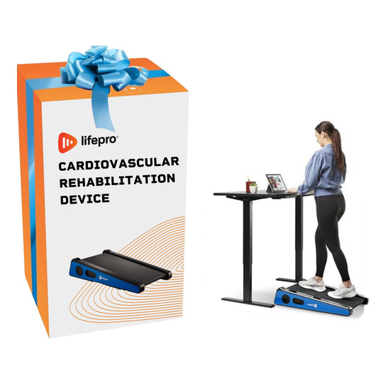 Portable Under Desk Treadmill for Cardiovascular Rehabilitation and Health Improvement