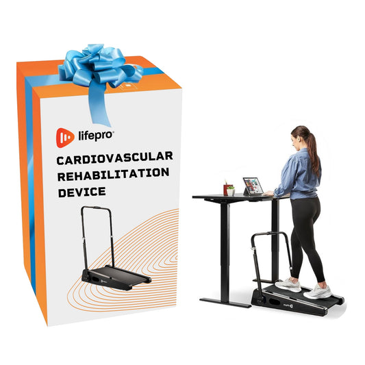 Portable Under Desk Treadmill for Cardiovascular Rehabilitation and Health Improvement