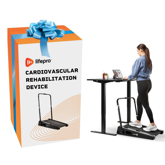 Portable Under Desk Treadmill for Cardiovascular Rehabilitation and Health Improvement