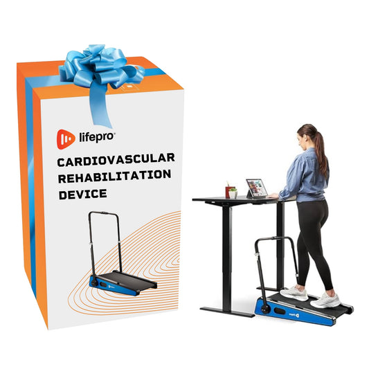 Portable Under Desk Treadmill for Cardiovascular Rehabilitation and Health Improvement