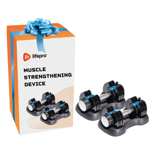 Adjustable Dumbbells for Muscle Strengthening, Rehab & Home Gym Exercise