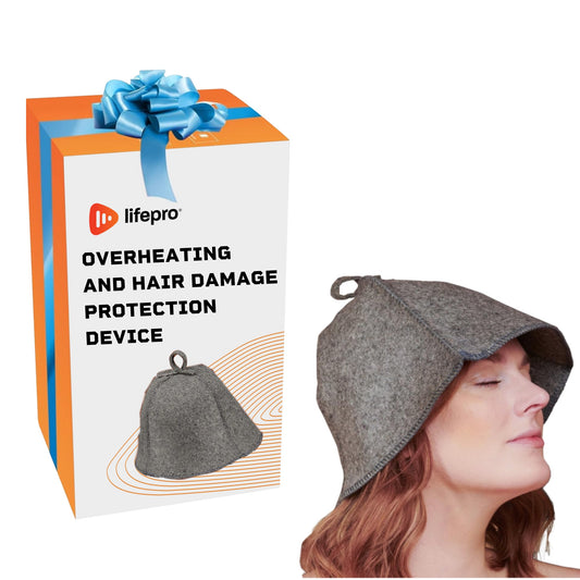 Wool Sauna Hat for Protection from Overheating and Hair Damage in Sauna