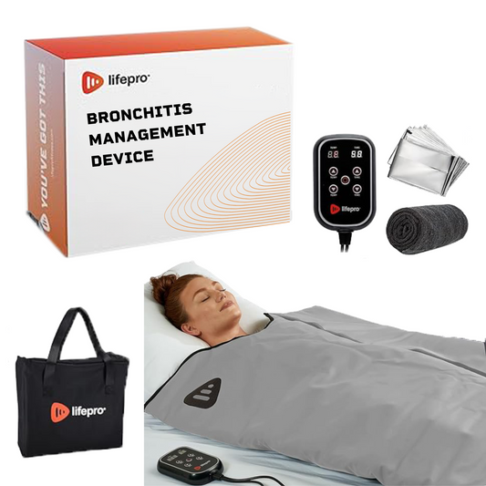 Portable Infrared Sauna Blanket for Effective Chronic Bronchitis Management and Relaxation