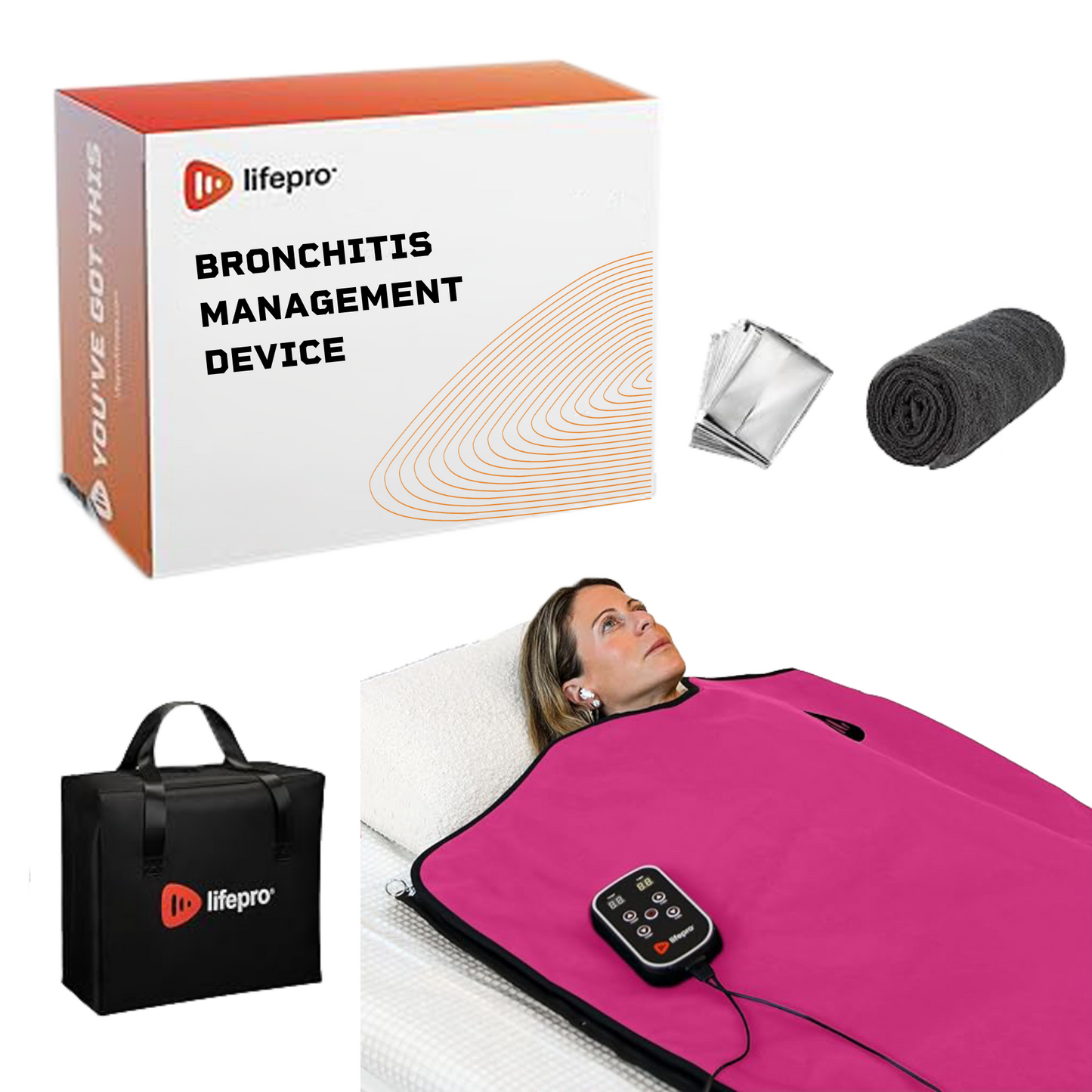 Portable Infrared Sauna Blanket for Effective Chronic Bronchitis Management and Relaxation