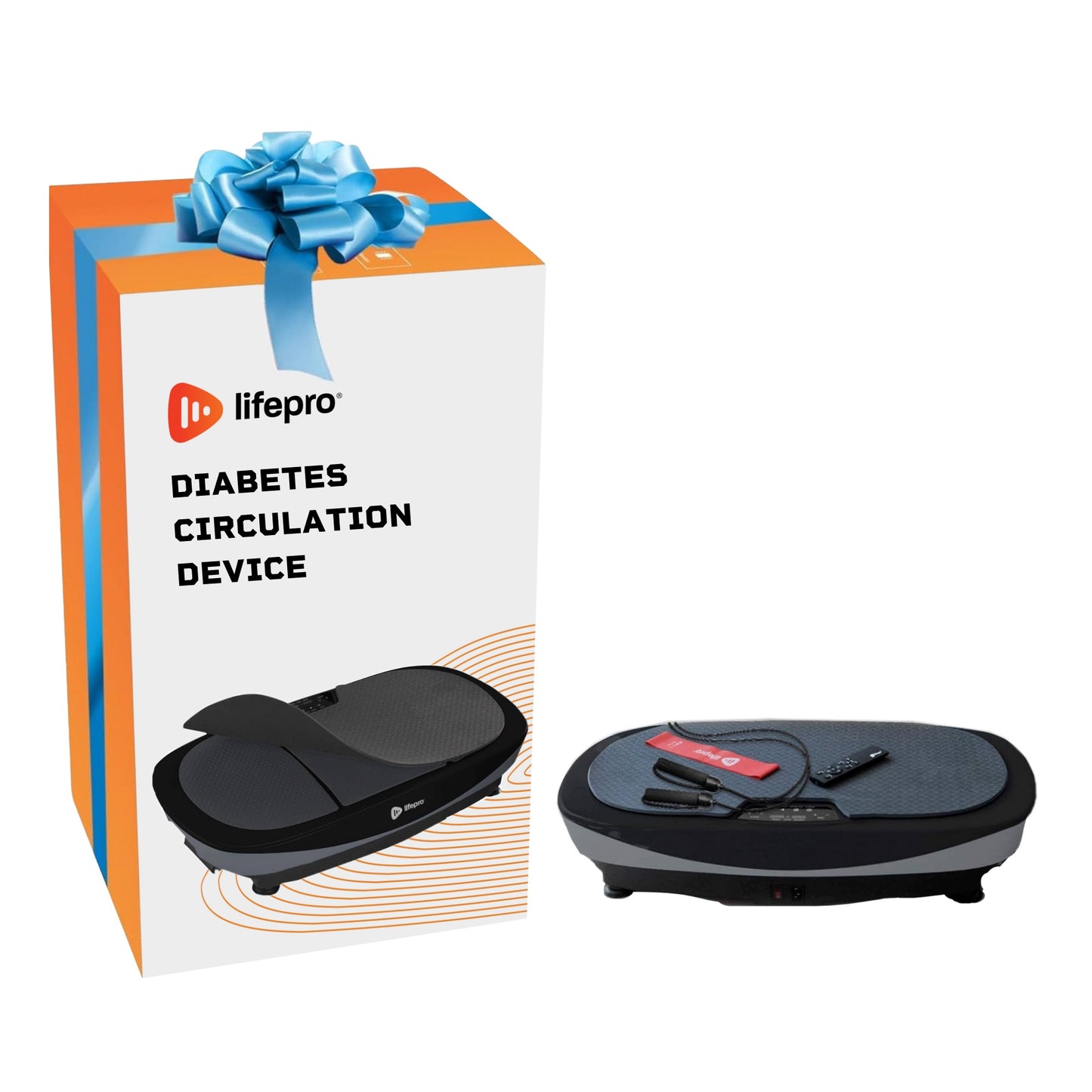 Max 4D Vibration Plate with Bands for Improved Circulation in Diabetes