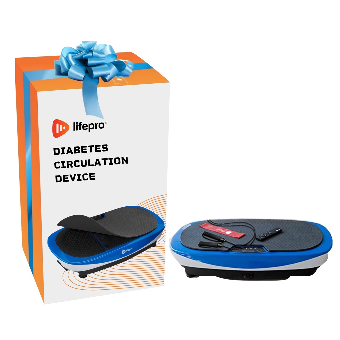 Max 4D Vibration Plate with Bands for Improved Circulation in Diabetes