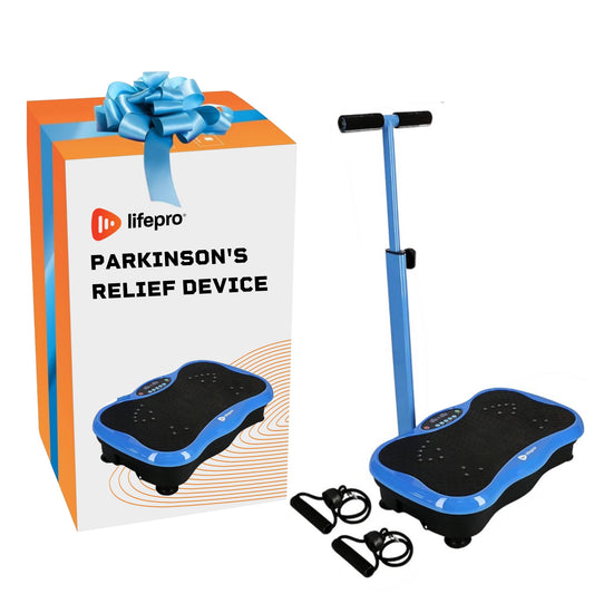 Vibration Plate with Handlebar for Parkinson's Relief and Whole Body Recovery